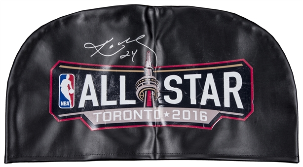 2016 NBA Final Season All-Star Toronto Game Used Courtside Seat Cover Signed by Kobe Bryant (DC Sports & Beckett)